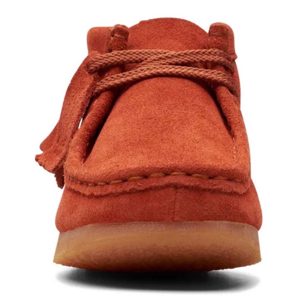 Clarks Men's Rust Red Suede Chukka Boots